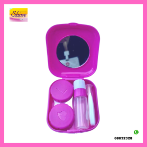 Estuche completo para  lentes de contacto.