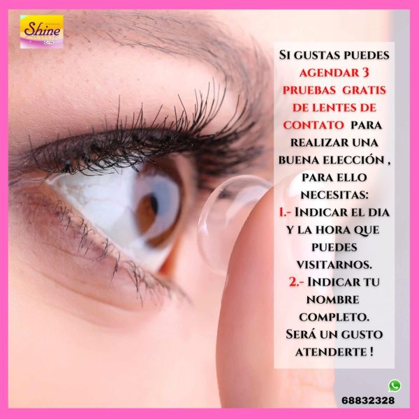 Pruebas de lentes de contacto gratis .-