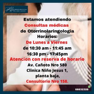 Horarios de atención.