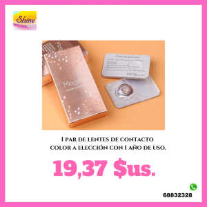 1 PAR DE LENTES DE CONTACTO